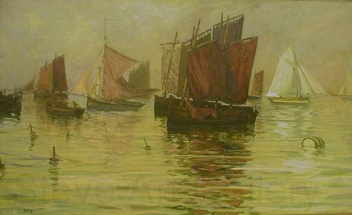 Charles Cottet Sailors Norge oil painting art